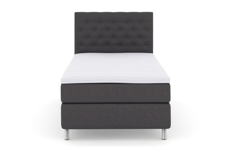 Select No 3 Komplett Sängpaket 120x200 Medium, Mörkgrå/Metall