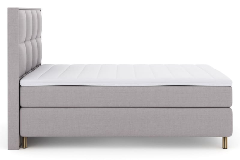 Select No 3 Komplett Sängpaket 140x200 Medium - Ljusgrå/Koppar - Products - Möbler - Säng - Kontinentalsäng