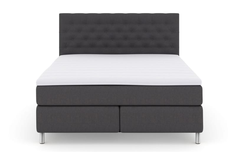 Select No 3 Komplett Sängpaket 160x200 Fast/Medium - Mörkgrå/Metall - Products - Möbler - Säng - Kontinentalsäng