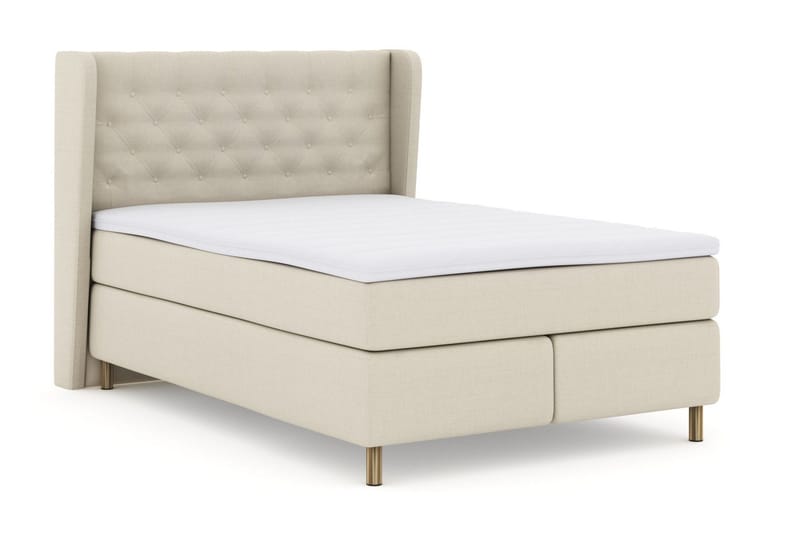 Select No 3 Komplett Sängpaket 160x200 Medium - Beige/Koppar - Products - Möbler - Säng - Kontinentalsäng