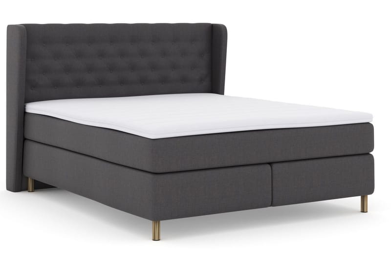 Select No 3 Komplett Sängpaket 160x200 Medium - Mörkgrå/Koppar - Products - Möbler - Säng - Kontinentalsäng
