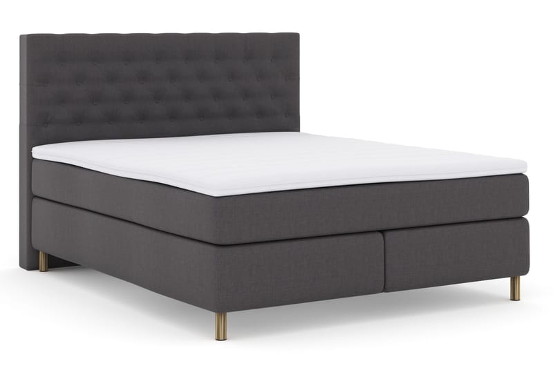 Select No 3 Komplett Sängpaket 180x200 Fast - Mörkgrå/Koppar - Products - Möbler - Säng - Kontinentalsäng