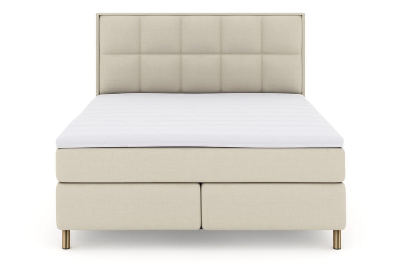 Select No 3 Komplett Sängpaket 180x200 Fast/Medium, Beige/Koppar