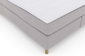 Select No 3 Komplett Sängpaket 180x200 Fast/Medium - Ljusgrå/Koppar - Products - Möbler - Säng - Kontinentalsäng