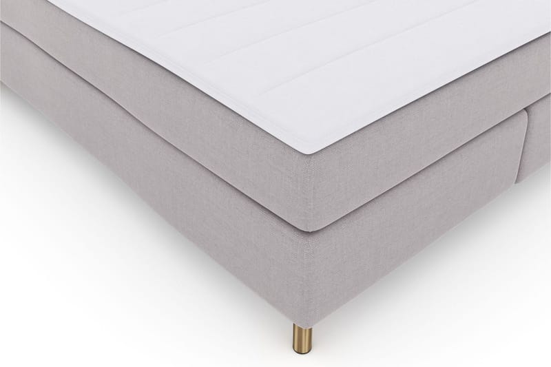 Select No 3 Komplett Sängpaket 180x200 Fast/Medium - Ljusgrå/Koppar - Products - Möbler - Säng - Kontinentalsäng