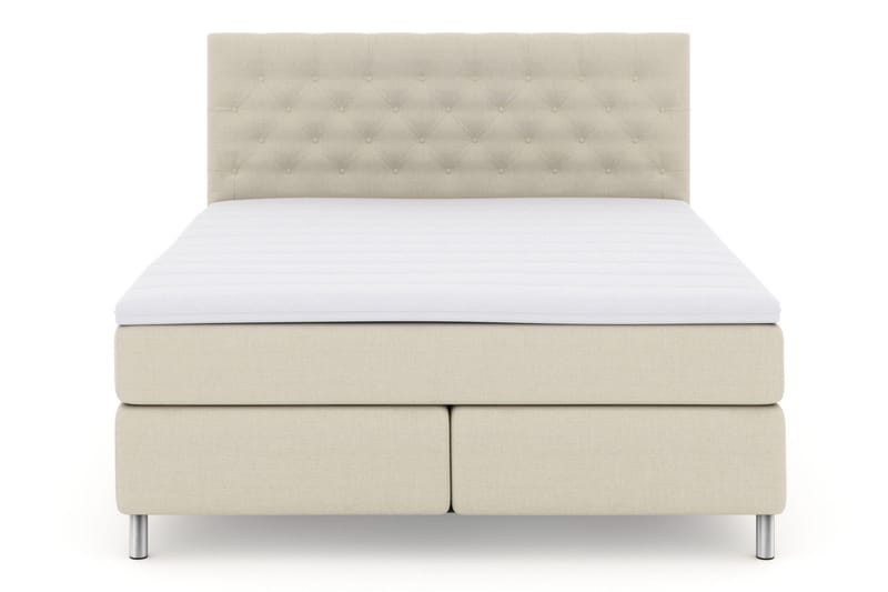Select No 3 Komplett Sängpaket 180x200 Medium - Beige/Metall - Products - Möbler - Säng - Kontinentalsäng