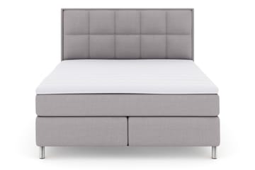 Select Rutig Sänggavel 180 cm - Ljusgrå