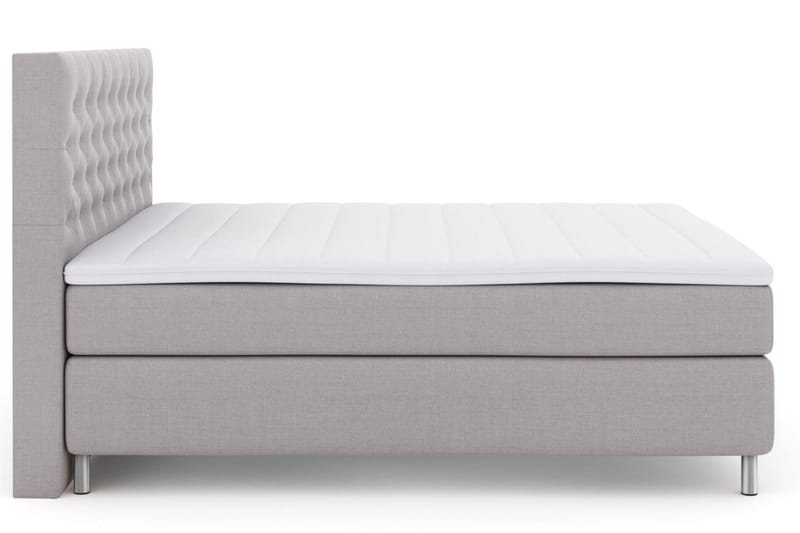 Select No 3 Komplett Sängpaket 180x200 Medium - Ljusgrå/Metall - Products - Möbler - Säng - Kontinentalsäng