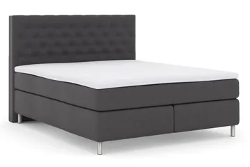 Select No 3 Komplett Sängpaket 180x200 Medium - Mörkgrå/Metall - Products - Möbler - Säng - Kontinentalsäng