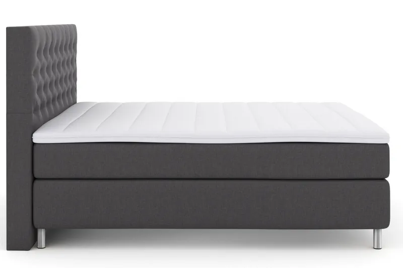 Select No 3 Komplett Sängpaket 180x200 Medium - Mörkgrå/Metall - Products - Möbler - Säng - Kontinentalsäng