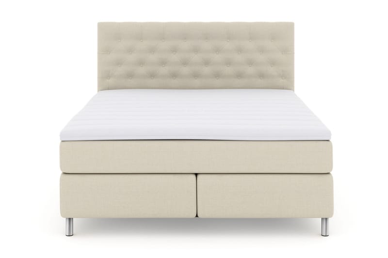 Select No 3 Komplett Sängpaket 210x210 Fast/Medium, Beige/Metall