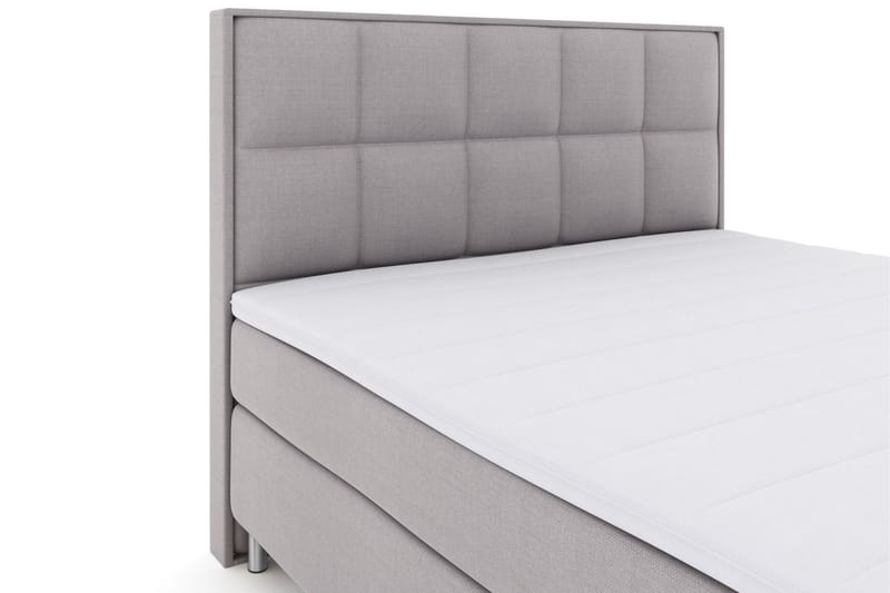 Select No 3 Komplett Sängpaket 210x210 Fast/Medium - Ljusgrå/Metall - Products - Möbler - Säng - Kontinentalsäng