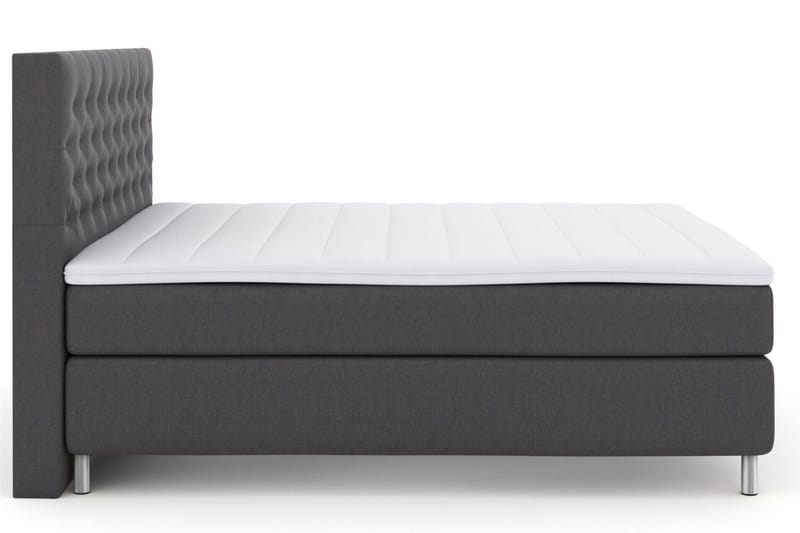 Select No 3 Komplett Sängpaket 210x210 Fast/Medium - Mörkgrå/Metall - Products - Möbler - Säng - Kontinentalsäng