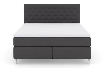 Select No 3 Komplett Sängpaket 210x210 Fast/Medium - Mörkgrå/Metall - Products - Möbler - Säng - Kontinentalsäng