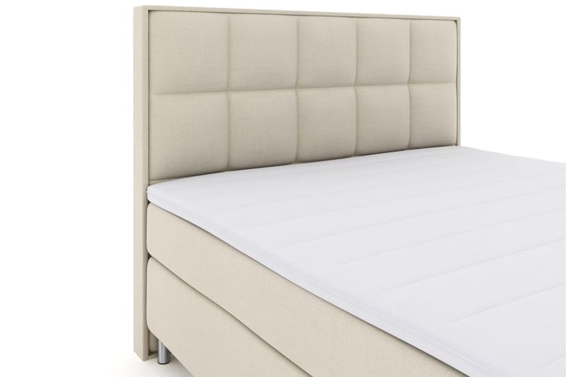 Select No 3 Komplett Sängpaket 210x210 Medium - Beige/Metall - Products - Möbler - Säng - Kontinentalsäng