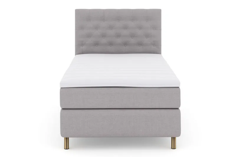 Select No 3 Kontinentalsäng 120x200 Fast - Ljusgrå/Koppar - Products - Möbler - Säng - Enkelsäng