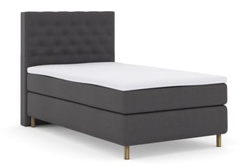 Select No 3 Kontinentalsäng 120x200 Fast - Mörkgrå/Koppar - Products - Möbler - Säng - Enkelsäng