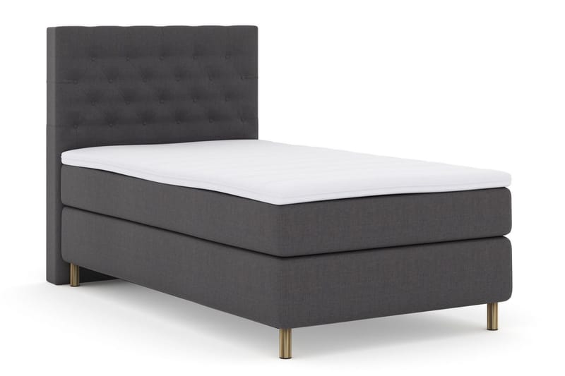 Select No 3 Kontinentalsäng 120x200 Fast - Mörkgrå/Koppar - Products - Möbler - Säng - Enkelsäng
