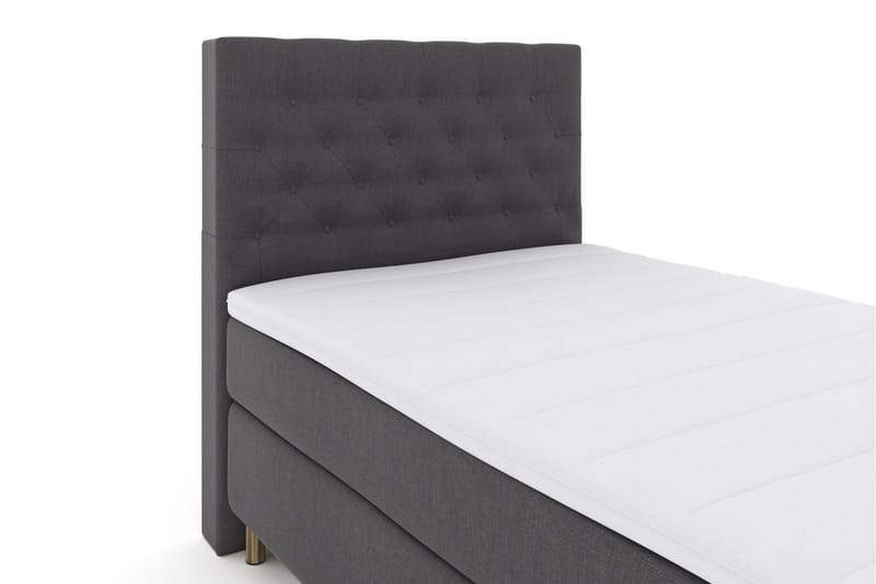 Select No 3 Kontinentalsäng 120x200 Fast - Mörkgrå/Koppar - Products - Möbler - Säng - Enkelsäng