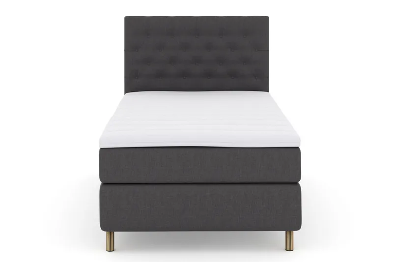 Select No 3 Kontinentalsäng 120x200 Fast - Mörkgrå/Koppar - Products - Möbler - Säng - Enkelsäng