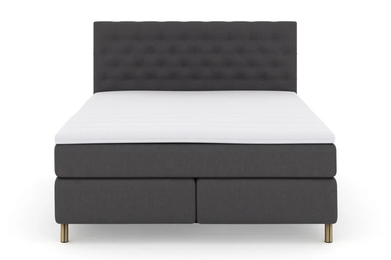 Select No 3 Kontinentalsäng 160x200 Fast/Medium - Mörkgrå/Koppar - Products - Möbler - Säng - Kontinentalsäng