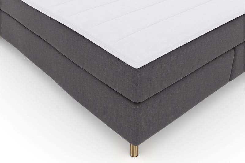 Select No 3 Kontinentalsäng 160x200 Fast/Medium - Mörkgrå/Koppar - Products - Möbler - Säng - Kontinentalsäng