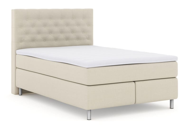 Select No 3 Kontinentalsäng 160x200 Medium - Beige/Metall - Products - Möbler - Säng - Kontinentalsäng