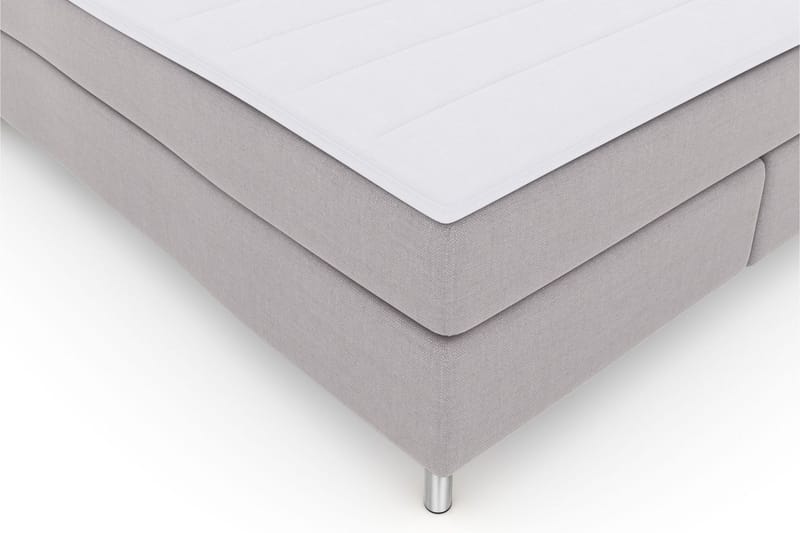 Select No 3 Kontinentalsäng 160x200 Medium - Ljusgrå/Metall - Products - Möbler - Säng - Kontinentalsäng