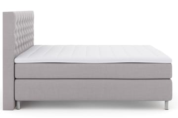 Select No 3 Kontinentalsäng 160x200 Medium - Ljusgrå/Metall - Products - Möbler - Säng - Kontinentalsäng