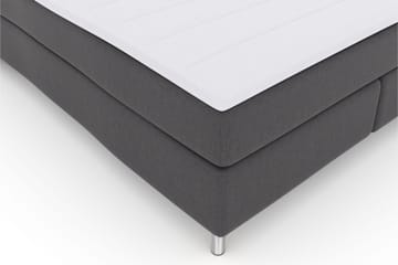 Select No 3 Kontinentalsäng 160x200 Medium - Mörkgrå/Metall - Products - Möbler - Säng - Kontinentalsäng