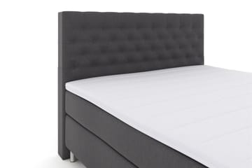 Select No 3 Kontinentalsäng 160x200 Medium - Mörkgrå/Metall - Products - Möbler - Säng - Kontinentalsäng