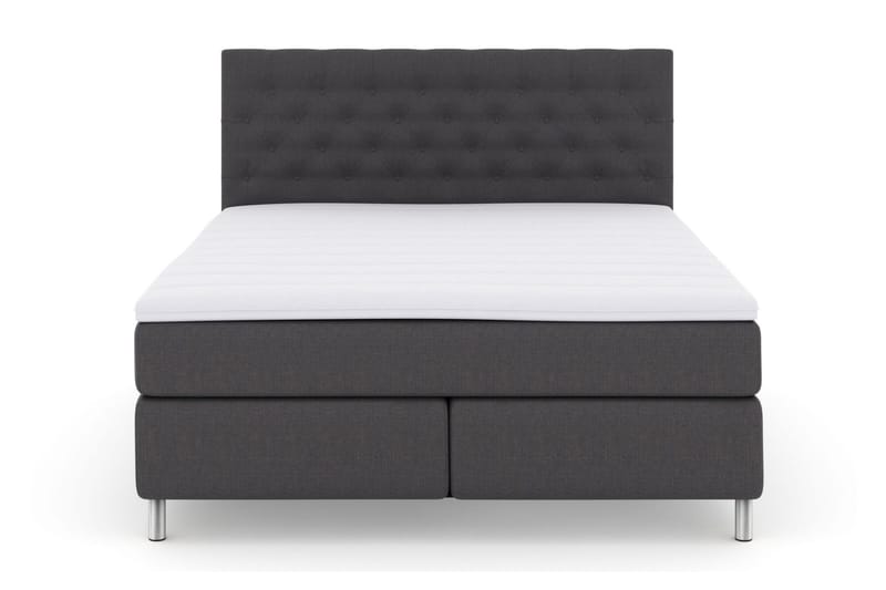 Select No 3 Kontinentalsäng 160x200 Medium - Mörkgrå/Metall - Products - Möbler - Säng - Kontinentalsäng
