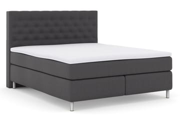 Select No 3 Kontinentalsäng 160x200 Medium - Mörkgrå/Metall - Products - Möbler - Säng - Kontinentalsäng