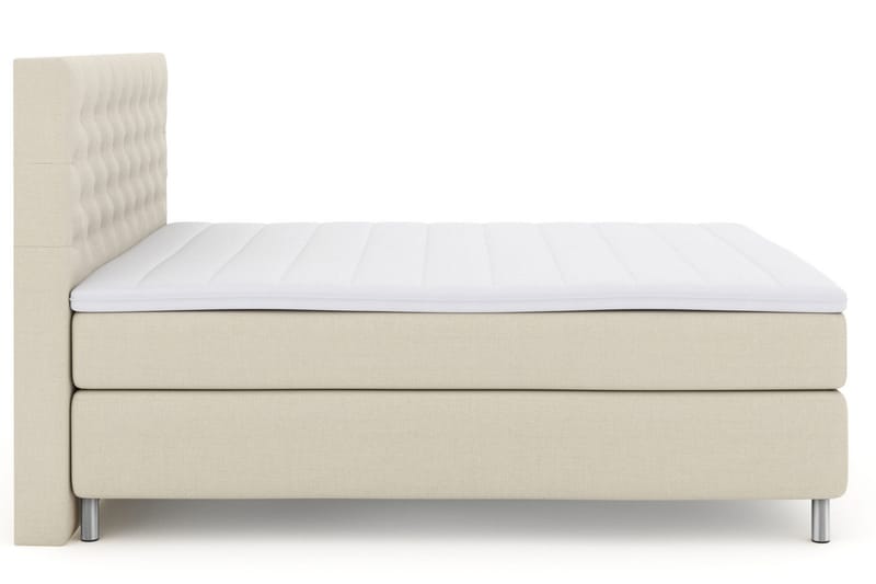 Select No 3 Kontinentalsäng 180x200 Fast/Medium - Beige/Metall - Products - Möbler - Säng - Kontinentalsäng