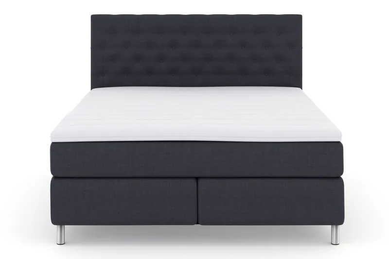Select No 3 Kontinentalsäng 180x200 Fast/Medium - Blå/Metall - Products - Möbler - Säng - Kontinentalsäng