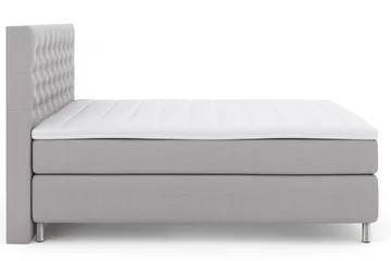 Select No 3 Kontinentalsäng 210x210 Fast - Ljusgrå/Metall - Products - Möbler - Säng - Kontinentalsäng