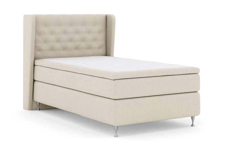 Select No 4 Komplett Sängpaket 120x200 Fast - Beige/Silver - Products - Möbler - Säng - Enkelsäng