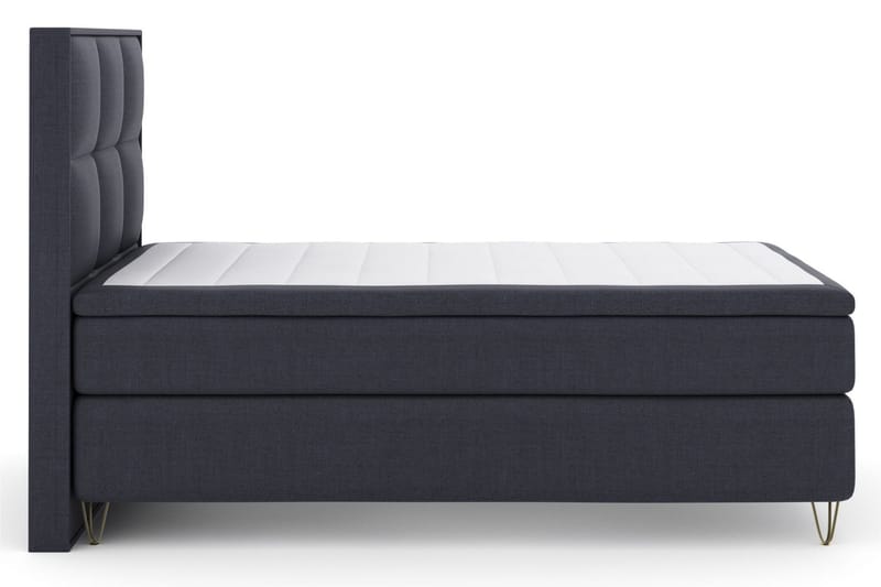 Select No 4 Komplett Sängpaket 120x200 Fast - Ljusgrå/Metall V-form - Products - Möbler - Säng - Enkelsäng