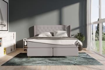 Select No 4 Komplett Sängpaket 120x200 Fast - Ljusgrå/Silver - Products - Möbler - Säng - Enkelsäng
