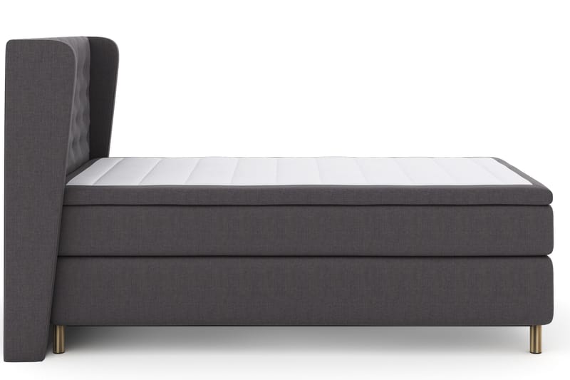 Select No 4 Komplett Sängpaket 120x200 Fast - Mörkgrå/Koppar - Products - Möbler - Säng - Enkelsäng