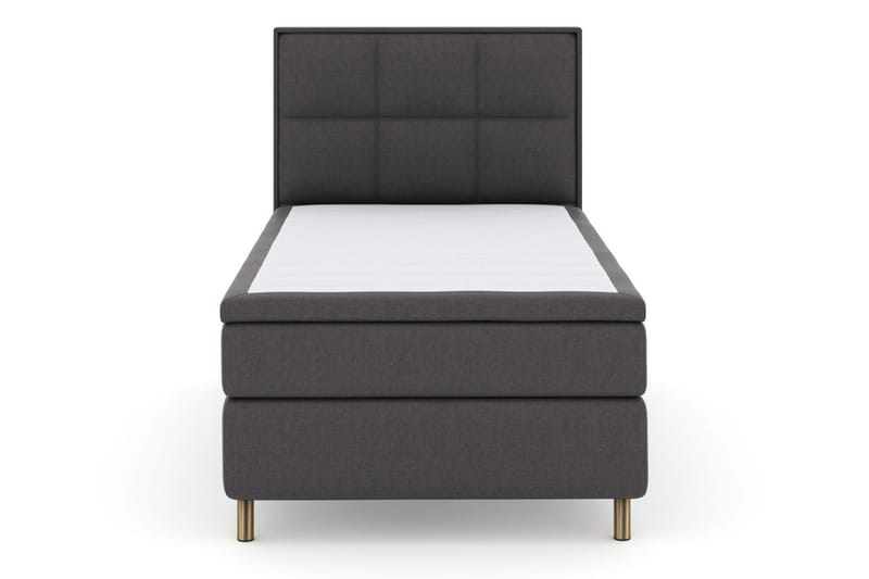 Select No 4 Komplett Sängpaket 120x200 Medium, Mörkgrå/Koppar