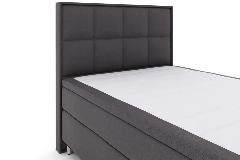 Select No 4 Komplett Sängpaket 140x200 Fast - Mörkgrå/Metall - Products - Möbler - Säng - Kontinentalsäng