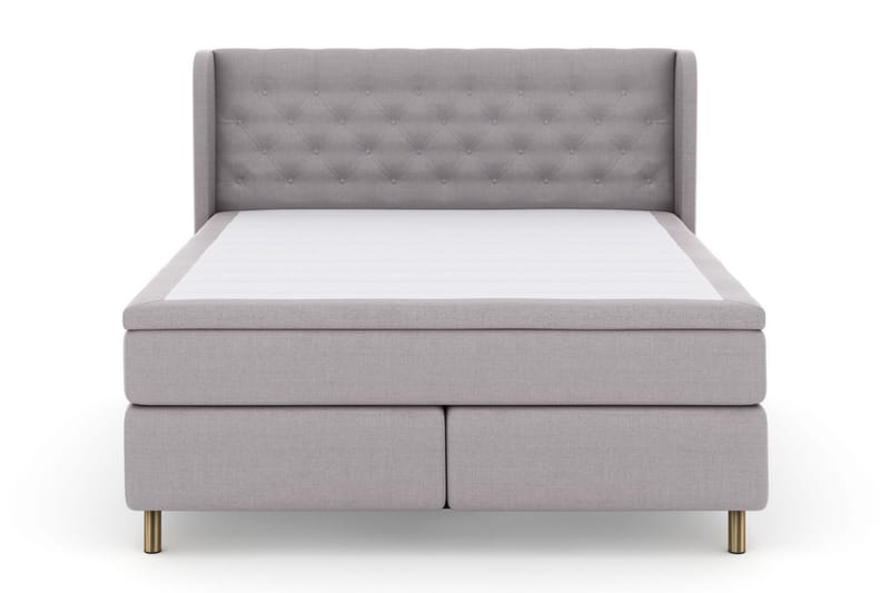 Select No 4 Komplett Sängpaket 160x200 Medium, Ljusgrå/Koppar