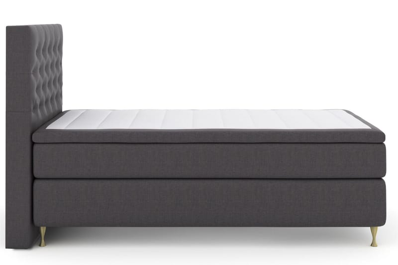 Select No 4 Kontinentalsäng 120x200 Fast - Mörkgrå/Guld - Products - Möbler - Säng - Enkelsäng