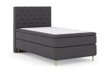 Select No 4 Kontinentalsäng 120x200 Fast - Mörkgrå/Guld - Products - Möbler - Säng - Enkelsäng