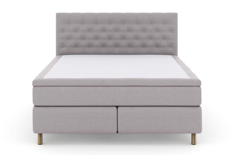 Select No 4 Kontinentalsäng 160x200 Fast - Ljusgrå/Koppar - Products - Möbler - Säng - Kontinentalsäng