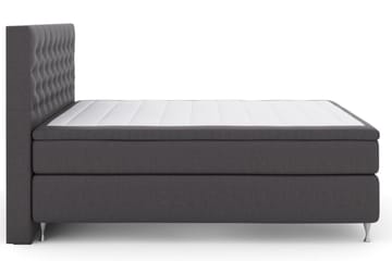 Select No 4 Kontinentalsäng 160x200 Fast/Medium - Mörkgrå/Silver - Products - Möbler - Säng - Kontinentalsäng