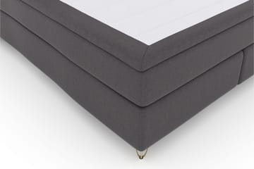 Select No 4 Kontinentalsäng 180x200 Fast/Medium - Mörkgrå/Metall V-Form - Products - Möbler - Säng - Kontinentalsäng