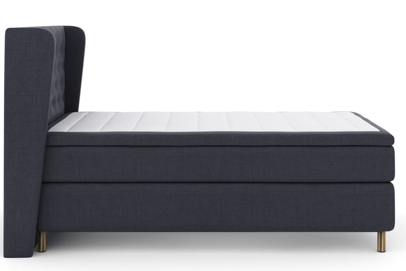 Select No 5 Komplett Sängpaket 120x200 Fast Latex, Blå/Metall