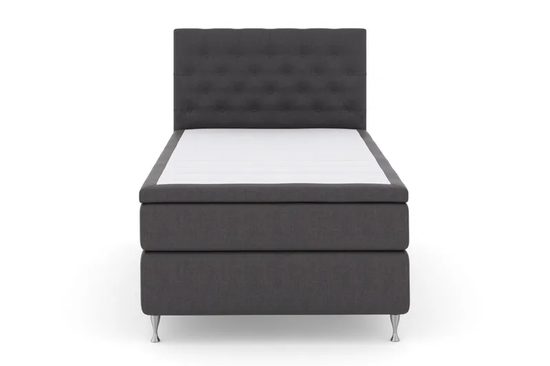 Select No 5 Komplett Sängpaket 120x200 Fast Latex - Mörkgrå/Silver - Products - Möbler - Säng - Enkelsäng